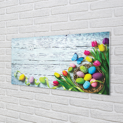 Quadro acrilico Tulips Butterfly