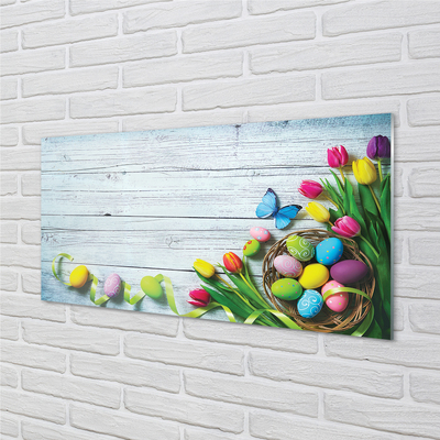 Quadro acrilico Tulips Butterfly