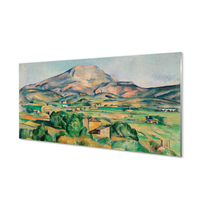 Quadro acrilico Art Meadow con vista sulla montagna