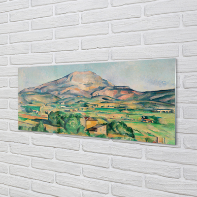 Quadro acrilico Art Meadow con vista sulla montagna