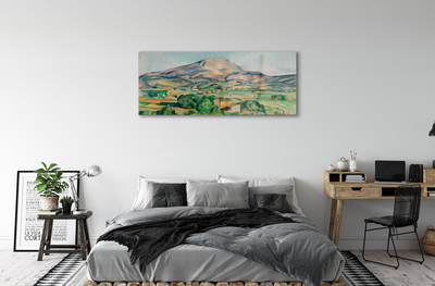 Quadro acrilico Art Meadow con vista sulla montagna