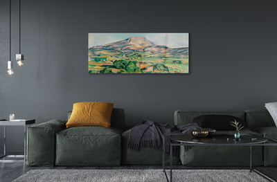 Quadro acrilico Art Meadow con vista sulla montagna