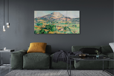 Quadro acrilico Art Meadow con vista sulla montagna