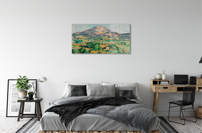 Quadro acrilico Art Meadow con vista sulla montagna