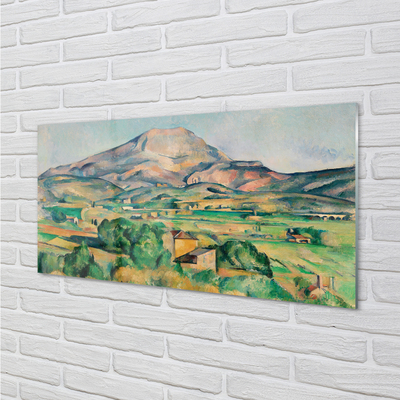 Quadro acrilico Art Meadow con vista sulla montagna