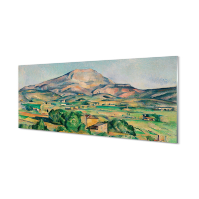 Quadro acrilico Art Meadow con vista sulla montagna