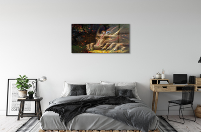 Quadro acrilico Dragon Head Forest Girl