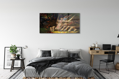 Quadro acrilico Dragon Head Forest Girl