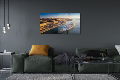 Quadro acrilico Ship Sea City of Heaven