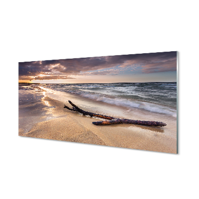 Quadro acrilico Danasci al tramonto del mare Beach