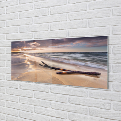 Quadro acrilico Danasci al tramonto del mare Beach