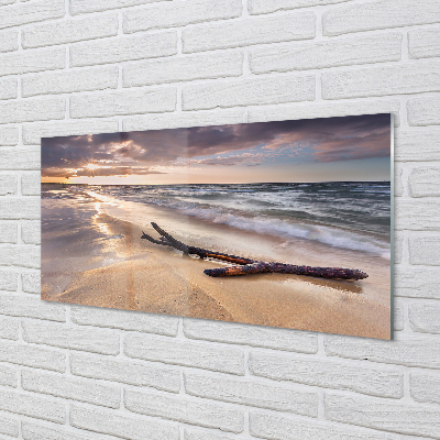 Quadro acrilico Danasci al tramonto del mare Beach