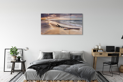 Quadro acrilico Danasci al tramonto del mare Beach