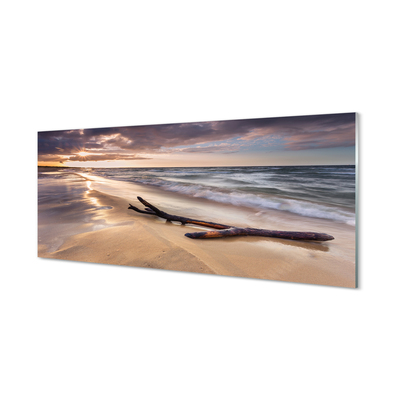 Quadro acrilico Danasci al tramonto del mare Beach