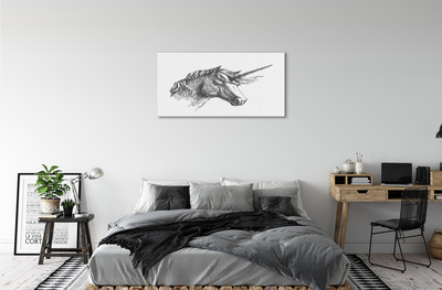 Quadro acrilico Disegnare unicorno