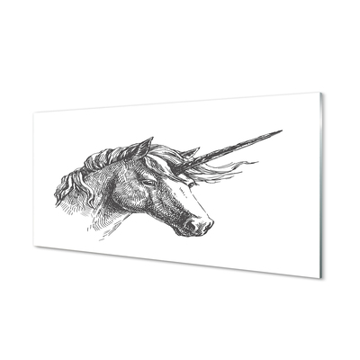 Quadro acrilico Disegnare unicorno