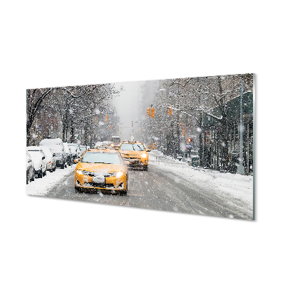 Quadro acrilico Auto invernali Snow City