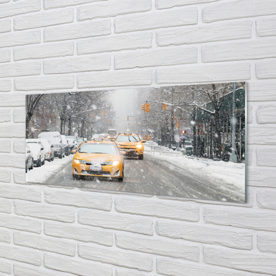 Quadro acrilico Auto invernali Snow City