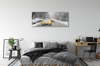 Quadro acrilico Auto invernali Snow City