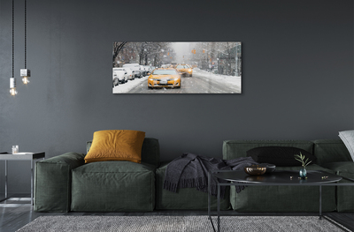 Quadro acrilico Auto invernali Snow City