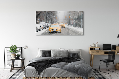 Quadro acrilico Auto invernali Snow City