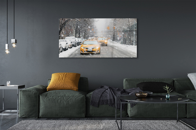 Quadro acrilico Auto invernali Snow City