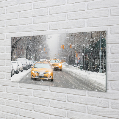 Quadro acrilico Auto invernali Snow City