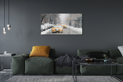 Quadro acrilico Auto invernali Snow City