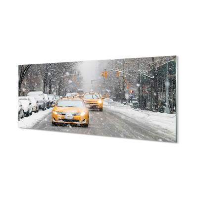 Quadro acrilico Auto invernali Snow City