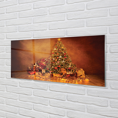 Quadro vetro acrilico Decorazioni per regali dell'albero di Natale