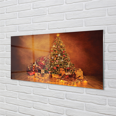 Quadro vetro acrilico Decorazioni per regali dell'albero di Natale