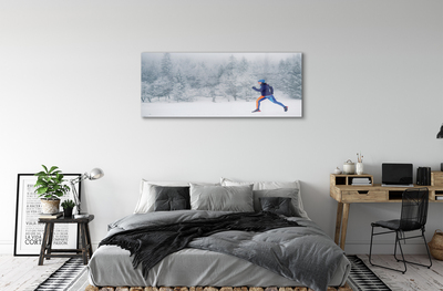 Quadro acrilico Forest Winter Snow Man