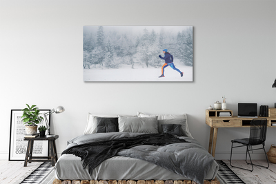 Quadro acrilico Forest Winter Snow Man