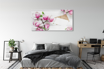 Quadro in vetro acrilico Schede magnolia