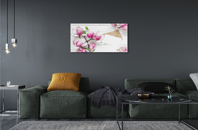 Quadro in vetro acrilico Schede magnolia