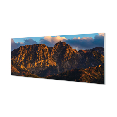 Quadro acrilico Montagne Sunset