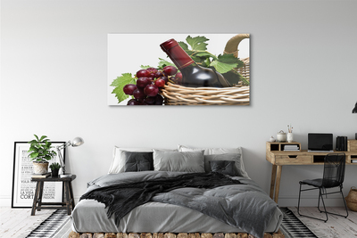 Quadro vetro acrilico Cesto d'uva da vino