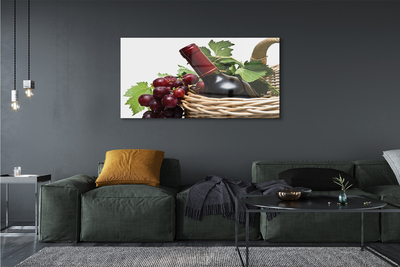 Quadro vetro acrilico Cesto d'uva da vino