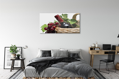 Quadro vetro acrilico Cesto d'uva da vino