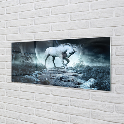 Quadro acrilico Forest Unicorn Moon