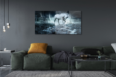 Quadro acrilico Forest Unicorn Moon