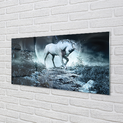 Quadro acrilico Forest Unicorn Moon