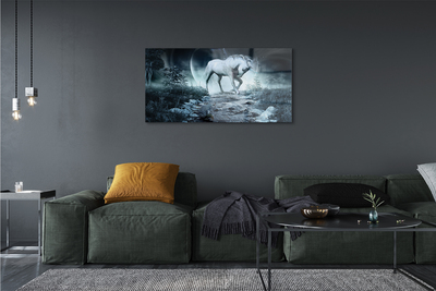 Quadro acrilico Forest Unicorn Moon