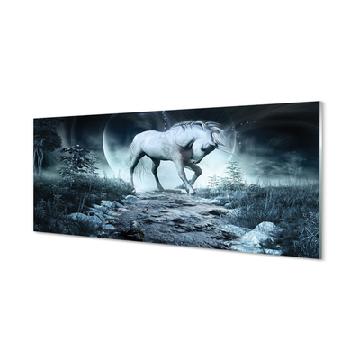 Quadro acrilico Forest Unicorn Moon