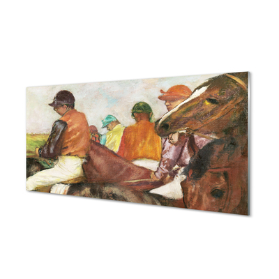 Quadro acrilico Rider Horses Race