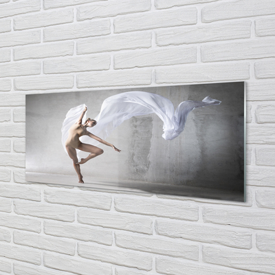 Quadro acrilico Donna danza materiale bianco