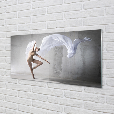 Quadro acrilico Donna danza materiale bianco