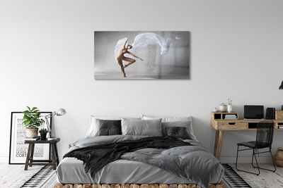 Quadro acrilico Donna danza materiale bianco