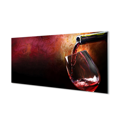 Quadro in vetro acrilico Vino rosso