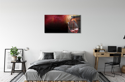 Quadro in vetro acrilico Vino rosso